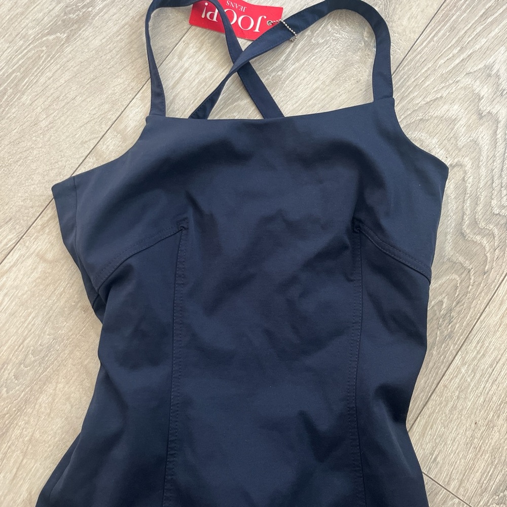 Joop! jeans Navy Blue Strappy denim dress Y2K